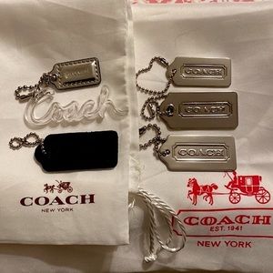 Coach - Key Fob Bag Charm Keychain Hang Tags and Dust bags